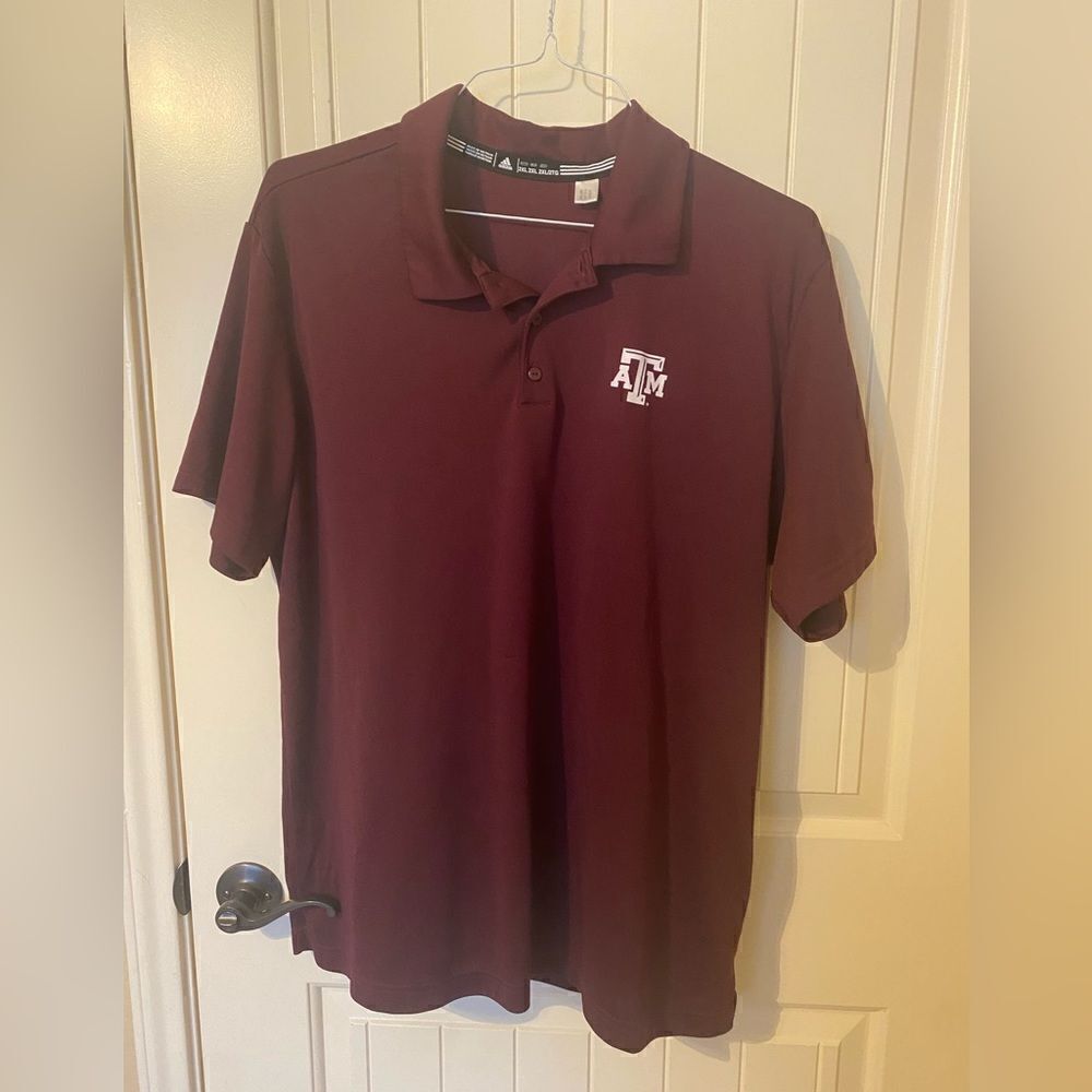 Men’s Adidas Maroon A&M Polo Shirt - Size XXL